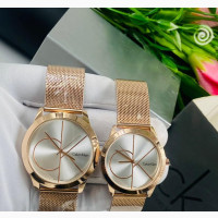 Calvin Klein Couples Rosegold Watches (Price Is for Both)
