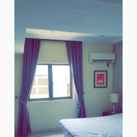 12 PCS Neatly Used Curtain With Rings Design