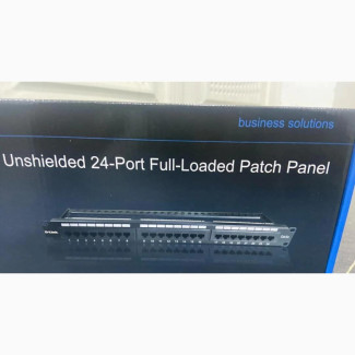 D-Link Cat6a 24 Ports UTP Fully Loaded Patch Panel