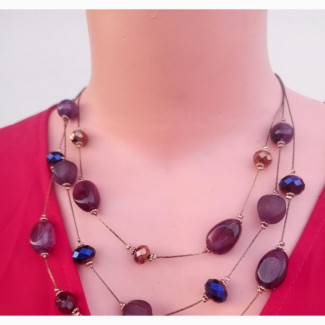 Stunning 3 Lines Neck Beads. Perfect for all skin types and neck sizes
