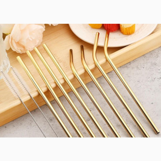 Metal Straws - Gold Color
