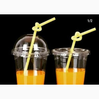 12oz(50)Transparent Disposable Pet Plastic Cup With Dome Lid
