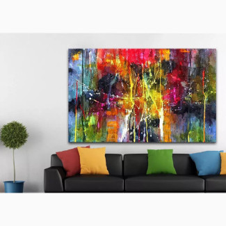 Colorful Abstract Painting for Your Living Room