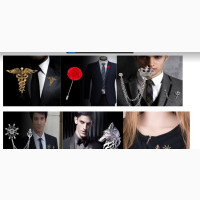 Unisex Suit Lapel Brooch Pin