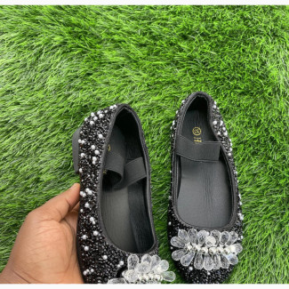 Girls Rhinestones Party Shoe