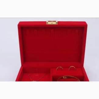 Velvet Red Jewelry Set Boxes