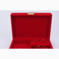 Velvet Red Jewelry Set Boxes