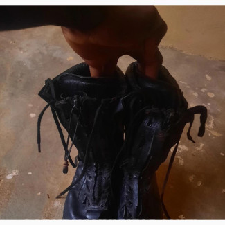 Black Military Booth, Unisex, Size 43