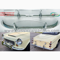Datsun Roadster Fairlady bumpers with over riders (1962-1970)