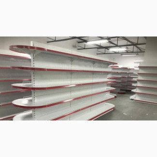 7ft Oval Supermarket Shelves