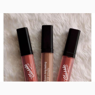 Classic Make Up 3 Set of 24 Hours Long Lasting NUDE Lip Glos