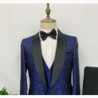 Classy Mens Suits Slim Fit 3 Piece Formal Occasion Tuxedo Jacket Pants Vest Set
