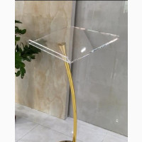 Gold Version Acrylic Single Pole Lectern
