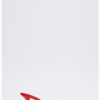 Red Satin Kitten Heel Sandal