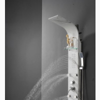 Marble White Bathroom Panel Shower