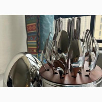 24 Pieces Stainless Steel Steak Knife and Fork Set for House