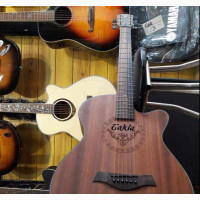 Brand New Semi-Box Guitar Acoustic - Wood Color
