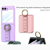 Thin Back Cover With Wristband Ring for Samsung Z Flip5/4/3