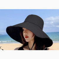 Japan Korea 15cm Wide Brim Sun Hat Women#039;s Spring