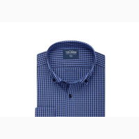 Slim Fit Blue and Navy Hingham Shirt