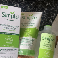 SIMPLE Facial Wash, Moisturizer and Toner