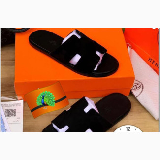 Hermes Paris Quality Palm Slippers for Men#039;s