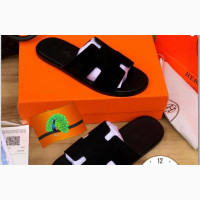 Hermes Paris Quality Palm Slippers for Men#039;s