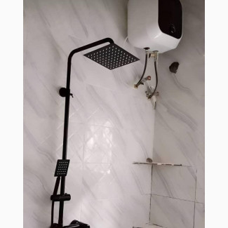 Huma Black Shower Mixer Set - High-Quality and Stylish