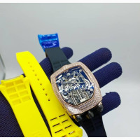 Jacob Co Men#039;s Iced Bezel Wristwatch - Delivery Available