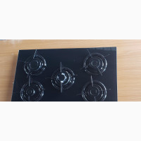 Black Glass 75cm Built-In 5 Burner Gas Cooker