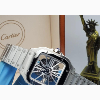 Original Santos DE Cartier Wristwatch Chain Strap for Men#039;s