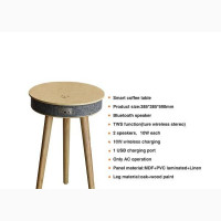 Wireless Charger Speaker Smart Side Table