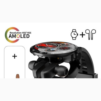 GT5 Buds Smartwatch Bracelet 2in1 Wireless Earbuds, Sports