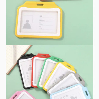 10pcs Plastic Bank ID Credit Card Holder Case Solid Color