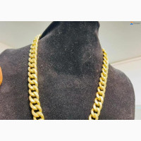 18k Cuban Chain - Unisex Necklaces in Yellow Gold