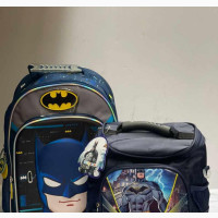Batman Character School and Lunch Bag for Children
