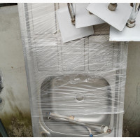 Double Washing Sink With Long Tap