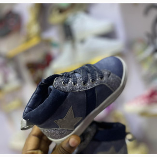 Blue Ankle Sneakers