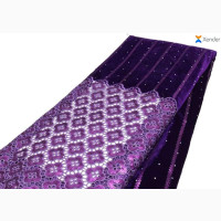 Sequined Velvet Lace Fabrics - Brand New T Fabrics