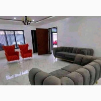 Luxury 7 Seater Living Room Fabric Made Sofa Chair