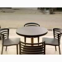 Quality Restaurant Plastic Chairs and Table for Your Dining