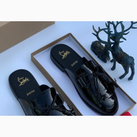 Christian Louboutin Patent Leather Half Shoe