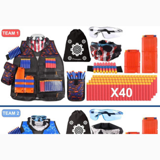 2 Sets Tactical Dress Vest Kit for Nerf Guns N-Strike Elite