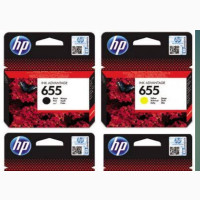 HP 655 Magenta/Cyan/Yellow Ink Cartridges - High-Quality Printing