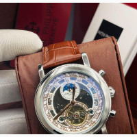 Patek Philippe Quality Leather Strap Wristwatch