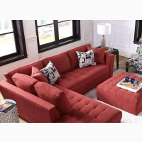 Home Interiors 6 Seaters Sectional Sofa + Ottoman