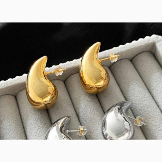 Original Bottega Drop Gold Earrings
