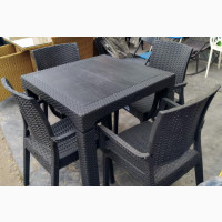 Plastic Outdoor Chair and Table Set by Home Interiors