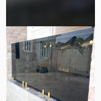Stainless Glass Rail (Gold Accessories)