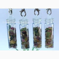 Original Crystal Chips in a Bottle Pendant - Unisex